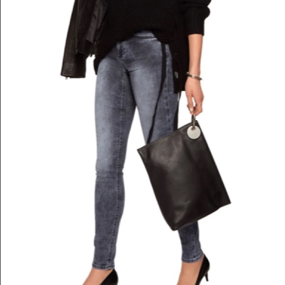 Acne Studios Denim - Acne Studios Gray Skin 5 Onyx Skinny Jeans